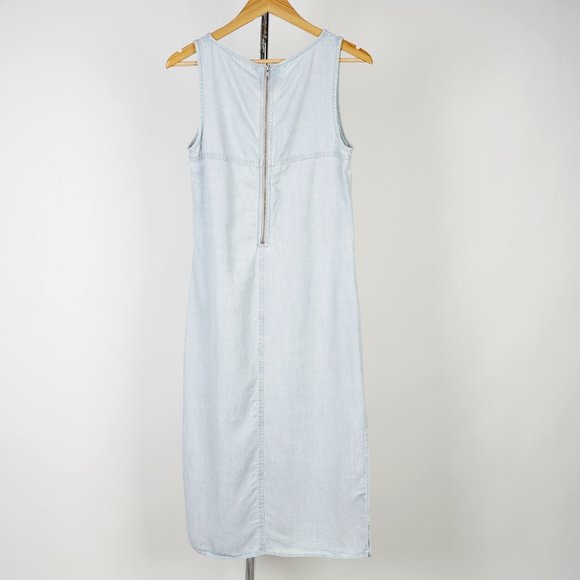 Waredenim  Women's Sleeveless Denim Midi Dress Size UK10/FR38 - Picture 4 of 6